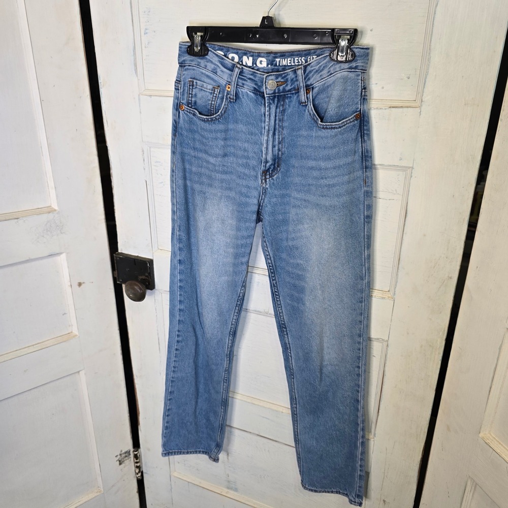 SONG Timeless Fit Light Wash Embroidered Flower Jeans Women's Size 3 26 - Picture 2 of 5